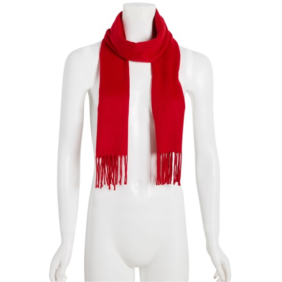  Mid Weight Solid Muffler Scarf, Red