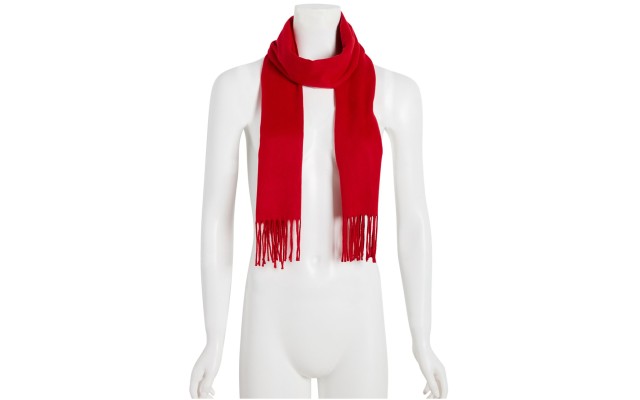  Mid Weight Solid Muffler Scarf, Red