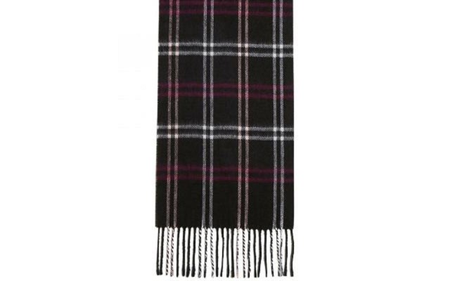  Super-Soft Knit Muffler Scarf, Black