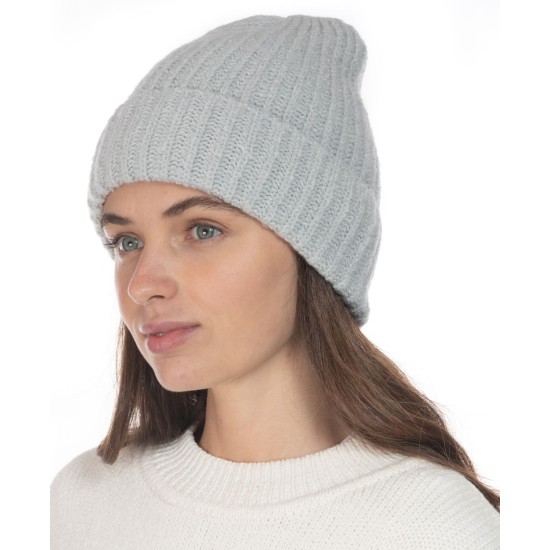 Style & Co Rib Solid Beanie With Lurex, Gray