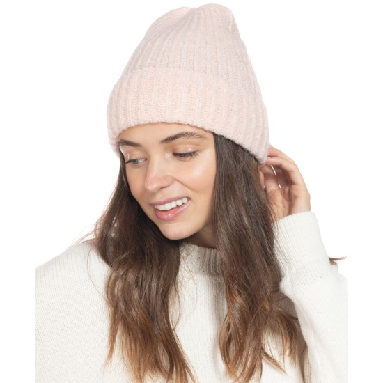 Style & Co Rib Solid Beanie With Lurex, Light Pink