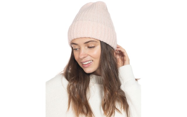 Style & Co Rib Solid Beanie With Lurex, Light Pink