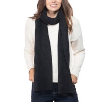 Style & Co Rib Solid Scarf, Black