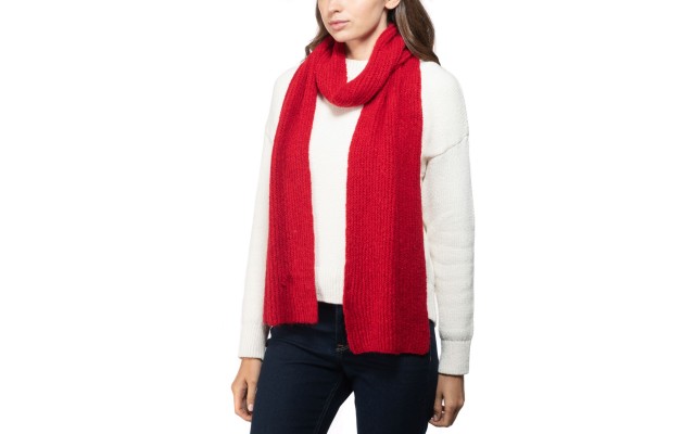 Style & Co Rib Solid Scarf, Red