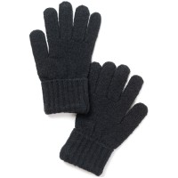 Style & Co Rib Solid Gloves, Black