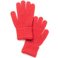 Style & Co Rib Solid Gloves, Red