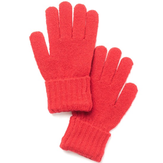 Style & Co Rib Solid Gloves, Red