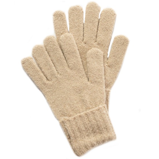 Style & Co Rib Solid Gloves With Lurex, Camel