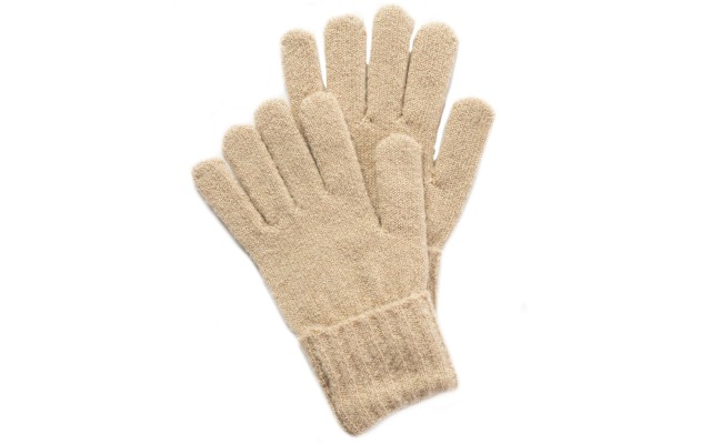 Style & Co Rib Solid Gloves With Lurex, Camel