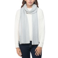 Style & Co Rib Solid Scarf With Lurex, Gray