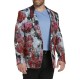  Mens Vibrante Metallic Sportcoat One-Button Blazer Jacket, Pink 48R