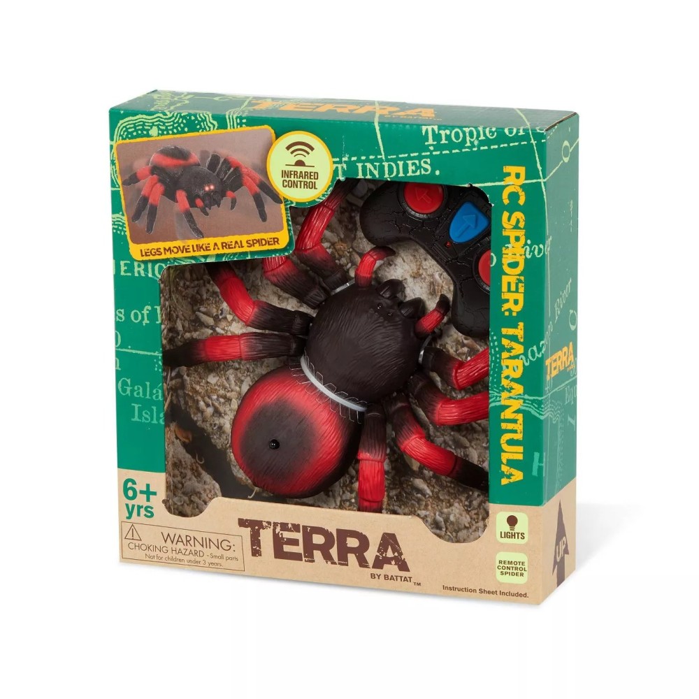 Terra By Battat Remote Control Infrared Light-Up Electronic Toy Spider ...