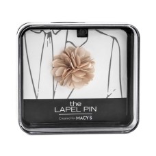 The Gift Men’s Flower Lapel Pin (Light Beige)