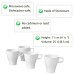  4 inch New Stone Mug Sets, White, Set Of 12