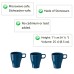  4 inch New Stone Mug Sets, Dark Turquoise, Set Of 12