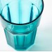  6 inch New Glassware Tumbler Sets, Turquoise, Set Of 12