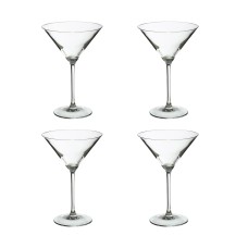 The Season Essentials Crystal Martini Glass Sets8 ozClear Glass