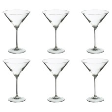 The Season Essentials Crystal Martini Glass Sets8 ozClear Glass