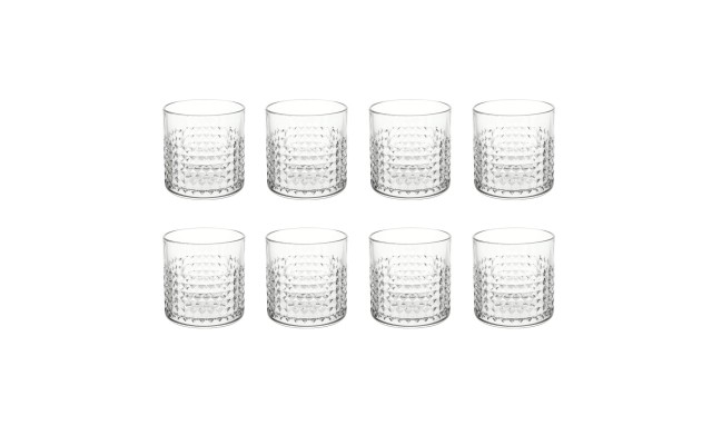  Special Whiskey Glass Sets, 10 oz, Clear Set, Set of 8