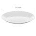  White 7 ½ inches Tempered Glass Side Plate Set, Set of 12