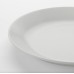  White 7 ½ inches Tempered Glass Side Plate Set, Set of 12