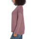  Soft Hand Feel Ladies' Speckled Detail Pullover, Purple, Large