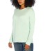  Soft Hand Feel Ladies' Speckled Detail Pullover, Teal, 3X
