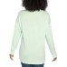  Soft Hand Feel Ladies' Speckled Detail Pullover, Teal, 3X