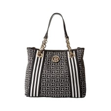 Tommy Hilfiger Logo Medium Tote Satchel Bag Handbag Purse