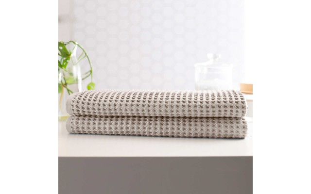  Super-absorbant Japanese Waffle  2-Piece Bath Sheet Set, 31