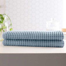 Turkish Towel Company Super-absorbant Japanese Waffle  2-Piece Bath Sheet Set31