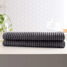 Turkish Towel Company Super-absorbant Japanese Waffle  2-Piece Bath Sheet Set31