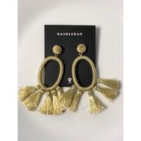 Women’s Baublebar Tassel Oval Hoop Earrings
