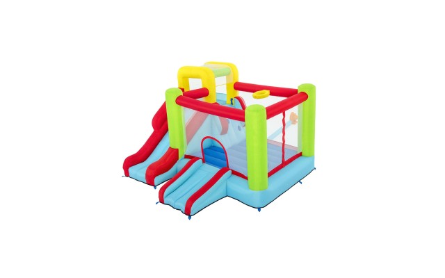  10′ Inflatable Bounce House Park with Basketball and Slide