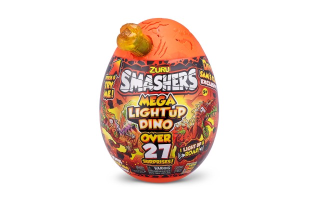  Smashers Mega Light Up Dino Over 27 Surprise Egg