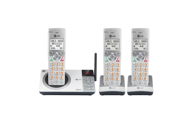  3-Handset Cordless Phone, Smart Call Blocker, Digital Answering System, CL82357