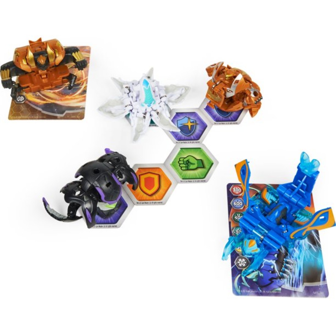 Bakugan Geogan Rising Brawler 5 Pack Exclusive Surturan And Swarmer