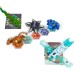  Geogan Rising Brawler 5-Pack, Exclusive Montrapod and Insectra Geogan and 3  Collectible Action Figures, Multicolor