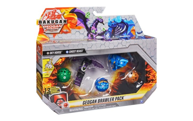  Geogan Rising Brawler 5-Pack, Exclusive Sky Horse and Ghost Beast Geogan and 3  Collectible Action Figures