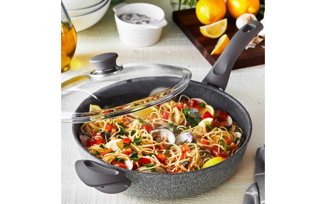  Modena Granitium Nonstick Coating Exceptional Scratch Resistance 3.8 Quart Saute Pan