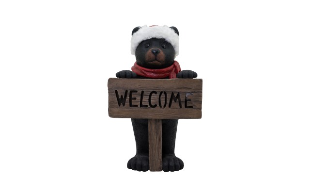  26″ High Woodland Bear Door Greeter
