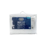 Berkley Jensen Extra Comfort Waterproof Protection 100% Cotton 60″ x 80″ Queen-Size Mattress Pad,  1ZA024AQNWHT