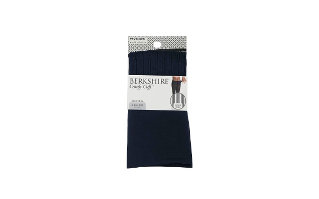  Comfy Cuff Vertical Stripe Trousers, Navy, Plus Size