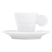  Louvre Espresso Saucer, White
