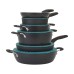  SmartFit Nesting 3.3mm Thick Aluminum 10-piece Cookware Set