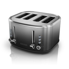 BLACK+DECKER Extra-Wide Slot Toaster, Bagel 4-Slice Stainless Steel Toaster, TR4310FBD
