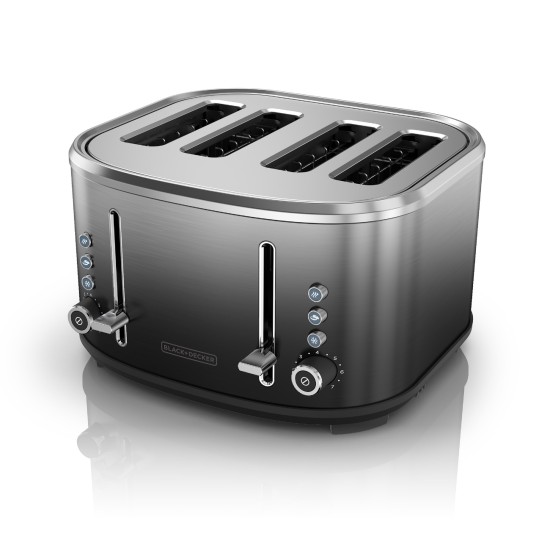  Extra-Wide Slot Toaster, Bagel 4-Slice Stainless Steel Toaster, TR4310FBD