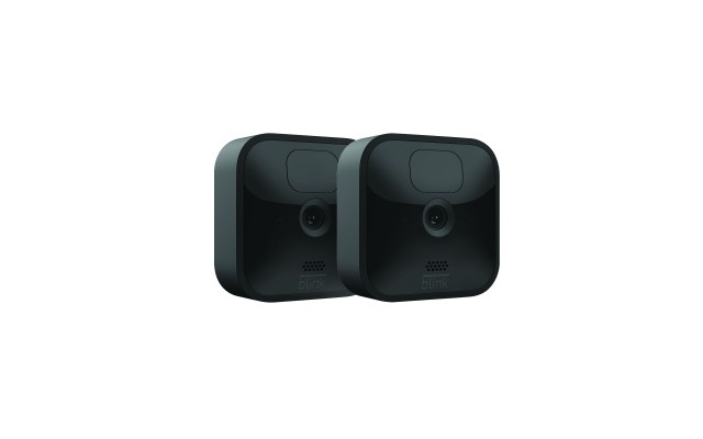  Outdoor Camera System Wireless Weather-resistant Security Camera, 2 ct., Black