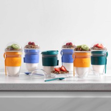Bodum Joycup Granola 6-piece BPA-Free Multi-purpose Snack Cup, Multicolor