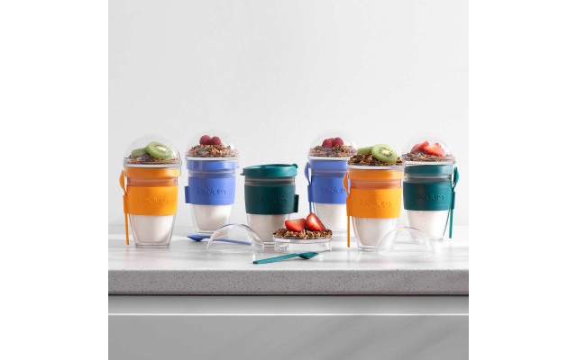  Joycup Granola 6-piece BPA-Free Multi-purpose Snack Cup, Multicolor